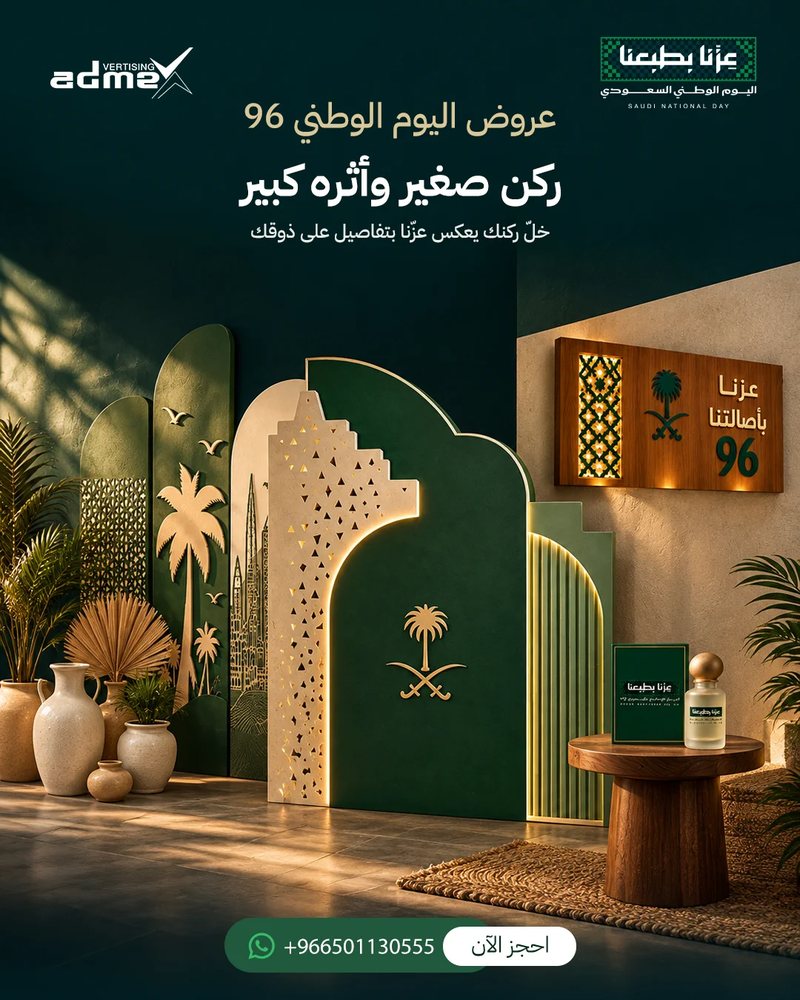 تصميم اليوم الوطني ٩٦ — نموذج من أعمالنا